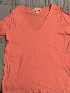 MICHAEL KORS Knit Cold Shoulder Top Sz L